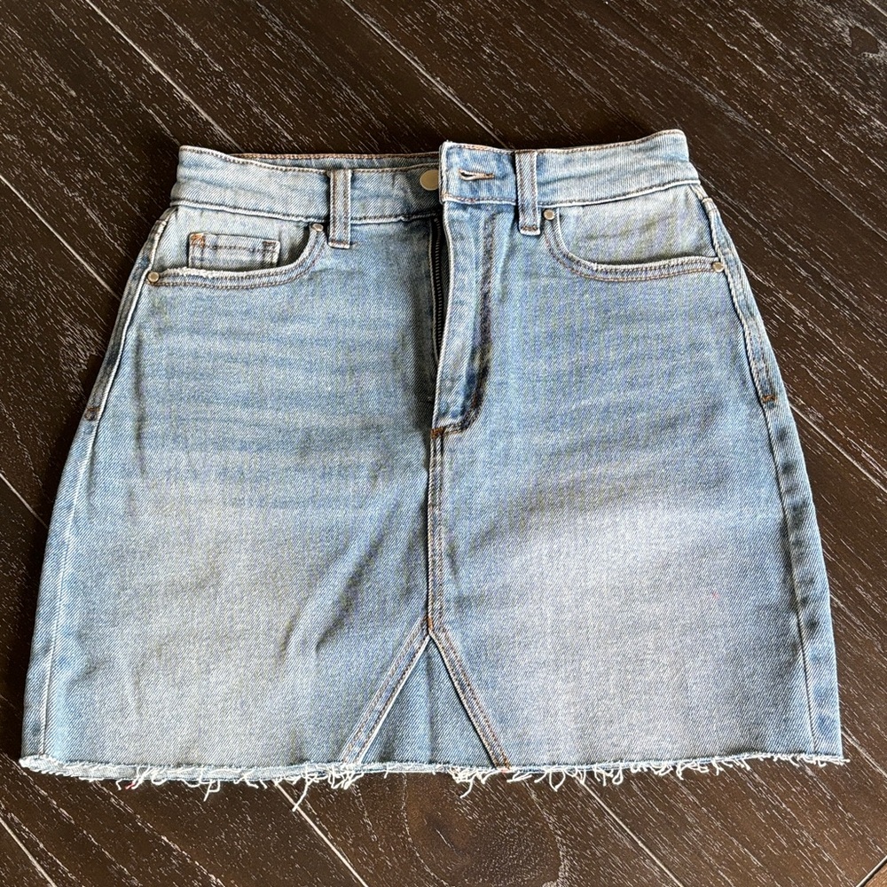 Classic Blue Denim Skirt